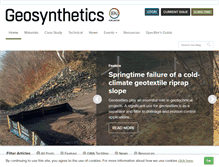 Tablet Screenshot of geosyntheticsmagazine.com